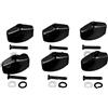 Walfront 6 Pz Chitarra Tuning Peg Bottoni Metallo Tuning Peg Manopole Sintonizzatori Testa della Macchina Bottoni di Ricambio Manopola Maniglia Punta (BLACK)