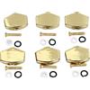 Walfront 6 Pz Chitarra Tuning Peg Bottoni Metallo Tuning Peg Manopole Sintonizzatori Testa della Macchina Bottoni di Ricambio Manopola Maniglia Punta (GOLD)