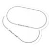 Generic Drumhead Protector Anti Abrasione PET Adesivo per Batteria Set per Controllo di Sovratone, Patch di Testa del Tamburo 2pc Prestazioni dello Stadio (Doppio pedale bianco)