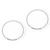 Generic Drumhead Protector Anti Abrasione PET Adesivo per Batteria Set per Controllo di Sovratone, Patch di Testa del Tamburo 2pc Prestazioni dello Stadio (Bianco a pedale singolo)
