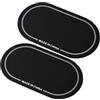 Generic Drumhead Protector Anti Abrasione PET Adesivo per Batteria Set per Controllo di Sovratone, Patch di Testa del Tamburo 2pc Prestazioni dello Stadio (Doppio pedale nero)