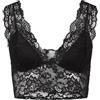PIECES Pclina Lace Bra Top Noos, Corsetto Donna, Nero (Black), 48 (Taglia Produttore: X-Large)