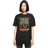 MERCHCODE Mp5011966-ladies Ozzy Osbourne-No Rest for The Wicked Oversized Boyfriend Tee T-Shirt, Nero, XL Donna