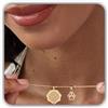 Generic Collana Petite Charm con Impronta del Naso di Cane o Gatto | Ciondolo Ottagonale | Gioiello Commemorativo per Animali Domestici