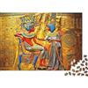 XiaopangXY Egyptian Mural 1000 Pezzo Puzzle Carta Riciclata Golden Craft Adulto Jigsaws Impossibilmente Difficile e Stimolante Relieve Senile Dementia Fun 70x50cm/1000pcs