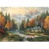 Schmidt 57784 Thomas Kinkade, Puzzle da 1000 pezzi, motivo: Evening at Autumn Lake