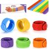 Zippicks 6 Pezzi braccialetti a scatto per bambini Fidget Toys, Bastoncini Tattici Calmanti per Bambini con Autismo, ADHD e Ansia, 6 Diversi Tattili e Visivi per Alleviare L'ansia, Essenziali per Viaggi in Au