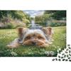 MNBVCXZLKJH Cane Piccolo Puzzle 1000 Pezzi Carta per Adulti Scena da Giardino Rilassamento Puzzle per Famiglia 52x38cm/1000pcs