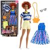 Barbie Fashionistas Motivo Floreale e Catena con Un Secondo Look Incluso, FRY80