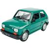 Generisch Welly - Modellino di auto compatibile con FIAT 126 verde, identico a Polski, FIAT 126p 1972-2000, scala 1/21, 1:21, in metallo
