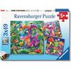 Ravensburger - Puzzle Bambini 5 Anni 3x49 Pezzi, Draghetti da giardino - Puzzle 5 Anni, Include 3 Puzzle 49 Pezzi, Giochi Educativi, Idee Regalo