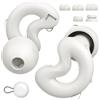 Relaxcharm Tappi per Orecchie per Dormire 40dB, Aiutano a Ridurre Russare e Rumori di Fondo, Ideali per Dormire sul Fianco, 4 Misure XS/S/M/L con Punte a Doppia Flangia, Silicone Morbido, Nero