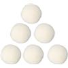 Fydun 6 Palline per Asciugatura in Lana, Ad Alta densità, Assorbono per Ridurre l'elettricità Statica, Palline di Lana per Bucato, 5 Cm, Accessori professionali. (4 cm)
