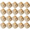 WESIEVYA Cuscinetto Rotante Colore Oro Pezzi per Nail Art 20 in Metallo Design di Precisione, Portatile per Pratica Fai-da-te e Uso in Salone