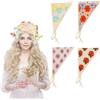 Pretwad 4 fasce per capelli all'uncinetto e bandane a maglia per donne e ragazze - Accessori per capelli con motivo floreale, margherite e fragole, grazioso fazzoletto boho (bianco, viola)
