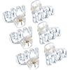 Bememo 24 Pacchi 3 cm Mini Clip per Artiglio Polpo Artiglio di Capelli a Mascella di Ragno (Trasparente)
