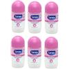 SANEX DERMO Invisible Deodorante roll-on da donna per tutti i tipi di pelle, 50 ml, confezione da 6