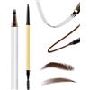 Boobeen 2 pacchetto 4-punta Microblading penna sopracciglia, matite impermeabili sopracciglia per le donne per creare senza sforzo capelli naturali come ictus, indossare tutto il giorno