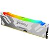 Kingston Technology FURY 32GB 6400MT/s DDR5 CL32 DIMM Renegade RGB Bianco XMP