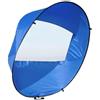 Generico Vela a per kayak da 42 pollici - Accessorio portatile per barca a Veĺa pieghevole in nylon | alla vela pieghevole compatto 108x108 cm per kayak canoa yacht gonfiabile spedizione sport acqu