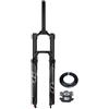 LHHL Forcella Ammortizzata ad Aria per Mountain Bike 26 27.5 29 QR 9 * 100mm Corsa 140mm Forcelle Anteriore per Bicicletta Tubo Dritto 1-1/8 per XC AM MTB(Gold,B_27.5IN)