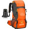 MKYYIOED Zaino Escursionismo Zaino da viaggio 50 litri campeggio for uomo Borsa trekking grande turistico Sport all'aria aperta Arrampicata Bagagli for alpinismo(Black bag only)