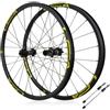 HWEVDHJ Cerchi Mtb 26/27,5/29 Pollici Set Di Ruote Per Mountain Bike Cerchione In Alluminio Set Di Ruote MTB Con Freno A Disco A Sgancio Rapido For Cassetta A 7-12 Velocità(Black-Gold,29)