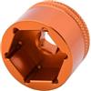 AWEUDNHI Cassette e pignoni Attrezzo per Bussola Superiore per Forcella da 24 mm, 26, 28 e 32, Adatto per Fox Float, 34, 36, 38 40, per Rockshox Suntour Epixon Epicon Corona dentata(28mm Orange)