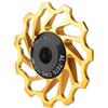 AWEUDNHI Cassette e pignoni Puleggia per deragliatore Posteriore MTB CNC, 11T 13T, Cuscinetto in Ceramica, Leggera, per Bici da Corsa Corona dentata(11T Red)