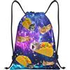 HLBSDM Borsa a sacco con coulisse a forma di capibara, ideale per giocare, mangiare, sport, palestra, yoga, danza e viaggi, per uomo e donna.