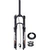LHHL 26/27,5/29pollici Corsa 120 mm Forcella Ammortizzata ad Aria per MTB Dritta 1-1/8 Sgancio rapido 9 * 100 mm Forcelle Anteriore per Mountain Bike XC AM(Black,B_27.5IN)