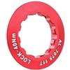 AWEUDNHI Cassette e pignoni Adatto per ghiera di bloccaggio per Cassetta MUQZI MTB Road Bike 8 9 10 11 12 velocità Ruota Libera Ultralight cap Coprilucchetto in Lega Alluminio Corona dentata(Red)