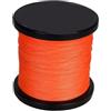 Generico Lenza da pesca Filo multifilamento intrecciato 500M 20/30/50/60/70/90/120LB Super resistente 0,12-1,2 mm Liscio(Orange,7.0)