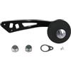 Tufgo Manico singolo 103 per mulinelli da pesca in lega metallica da 3 mm, per mulinelli ABDS, con kit di hardware completo che include dadi, viti e rondelle (nero (un pacchetto))