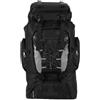 MKYYIOED Zaino Escursionismo Zaino da arrampicata 80 litri montagna con tracolla regolabile trekking di grande capacità for gli sport all'aria aperta(Black)