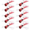 OROOTL Kit di esche per pesca a mosca, 10 pezzi Panfish mosche secche Bass Topwater Bug esche colorate da pesca con ganci per pesci d'acqua dolce Panfish Bass Bluegill scorfano Trota