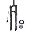 LHHL 26/27,5/29pollici Forcella Ammortizzata ad Aria per Mountain Bike QR 9 * 100mm Tubo Dritto 1-1/8 Forcelle Anteriore per Bicicletta Corsa 120mm per XC AM MTB(A,27.5in)