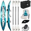 Aqua Marina Betta 475 - Set kayak gonfiabile per 3 persone, 475 cm, canoa
