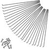 SkyjOy Raggi Bicicletta Raggi for Bici for durevoli Fili di Acciaio E-Bike Ruota for Bicicletta elettrica 0.2cm Dia 24 Pezzi 255MM 275MM 289MM for 27.5/26/29er(85MM)