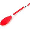 VTZSDCG Pinza for Grigliare in plastica in Acciaio Inossidabile, Clip for Alimenti, Resistente alle Alte Temperature, Antiaderente for Strumento di serraggio for Bistecca fritta(Red)