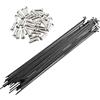 SkyjOy Raggi Bicicletta Raggi for Bici 36 Pezzi 14G/14K J Bend in Acciaio for Bicicletta Colore Nero Scegli 80-300mm(289mm)