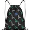HLBSDM Just Gonna Send It Motocross Dirt Bikes Drawstring Bags Sport Gym Sack Yoga String Backpack Adult 14x16.9 Inch Small