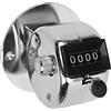 Walfront Contatore Manuale Contatore Clicker in Acciaio Inossidabile Clicker a 4 Cifre Reset Manuale Numero Meccanico Formato Tascabile per Baseball Pesca Maglieria Conteggio della Folla