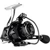 CHTKAGV Mulinello da pesca spinning 18 kg Max Drag 7+1 cuscinetti a sfera Bobina in alluminio(S40GM)