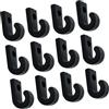 Linvimia 12Pcs Kayak Gancio di ancoraggio Barche Bungee Cord Tie Down Ganci Kayak J Forma Gancio Canottaggio Accessori Accessori
