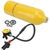 Halearo DIDEEP Set da Immersione Portatile da 1 Litro per Principianti, Mini Bombola di Ossigeno Leggera con Valvola di Sfiato per Avventure Subacquee (Bombola di ossigeno gialla)