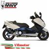 MIVV Scarico Completo Mivv Yamaha T-Max 500 2001 Terminale Per Moto Suono Inox Nero