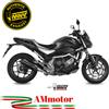 Mivv Honda NC 750 S / X 2020 Terminale Di Scarico Moto Marmitta Suono Inox Nero