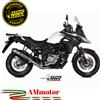 Mivv Suzuki DL V-Strom 650 2017 17 Terminale Di Scarico Moto Speed Edge Black