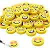 MUNZE Gomma Da Cancellare, 40 Pezzi Con Faccina Sorridente, Gialle, Dimensione 2,5 Cm, Per Bambini, Studenti, Feste Di Compleanno, Regali